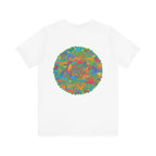 Spiritual peace and harmony illustrated through a colorful mandala design