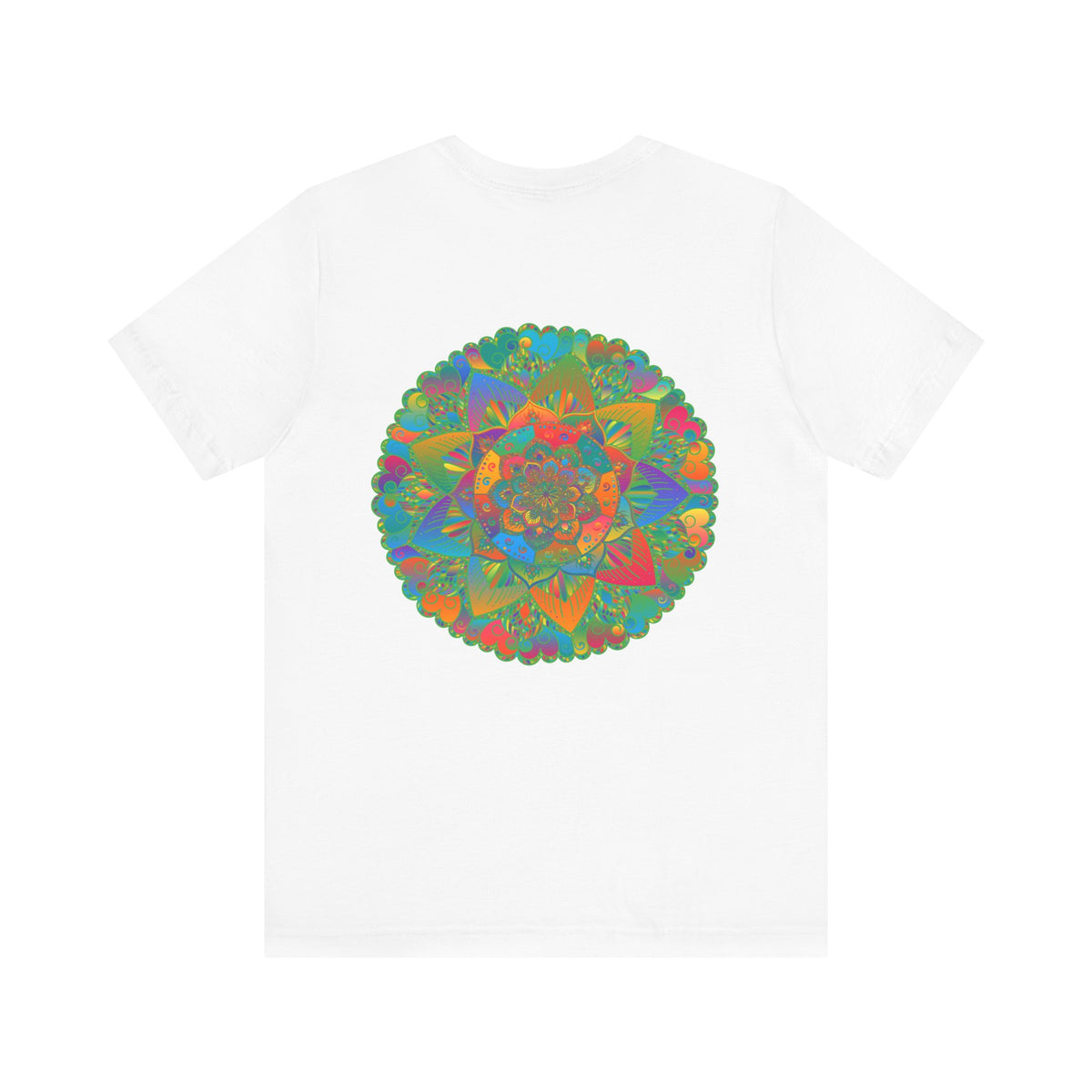 Spiritual peace and harmony illustrated through a colorful mandala design