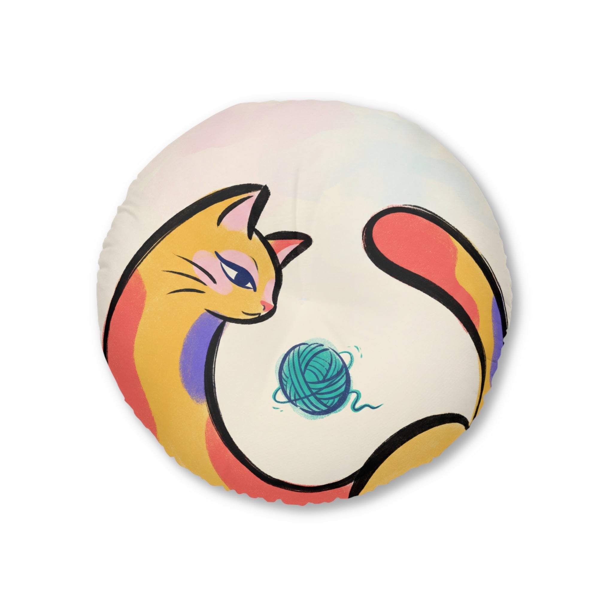 Crescent Dream Cat Floor Pillow