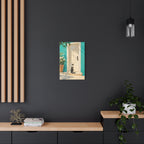 Sunlit Doorway Cat Canvas Wall Art