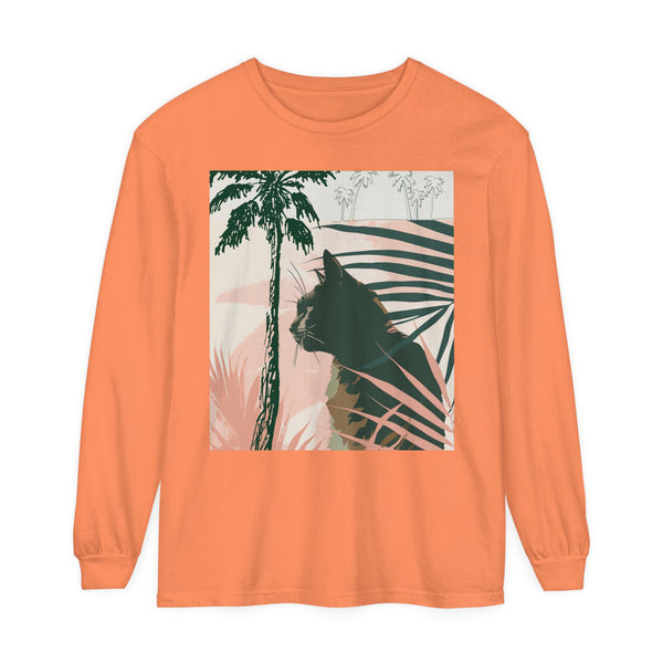 Black Cat Jungle Long Sleeve T-Shirt alt text 1