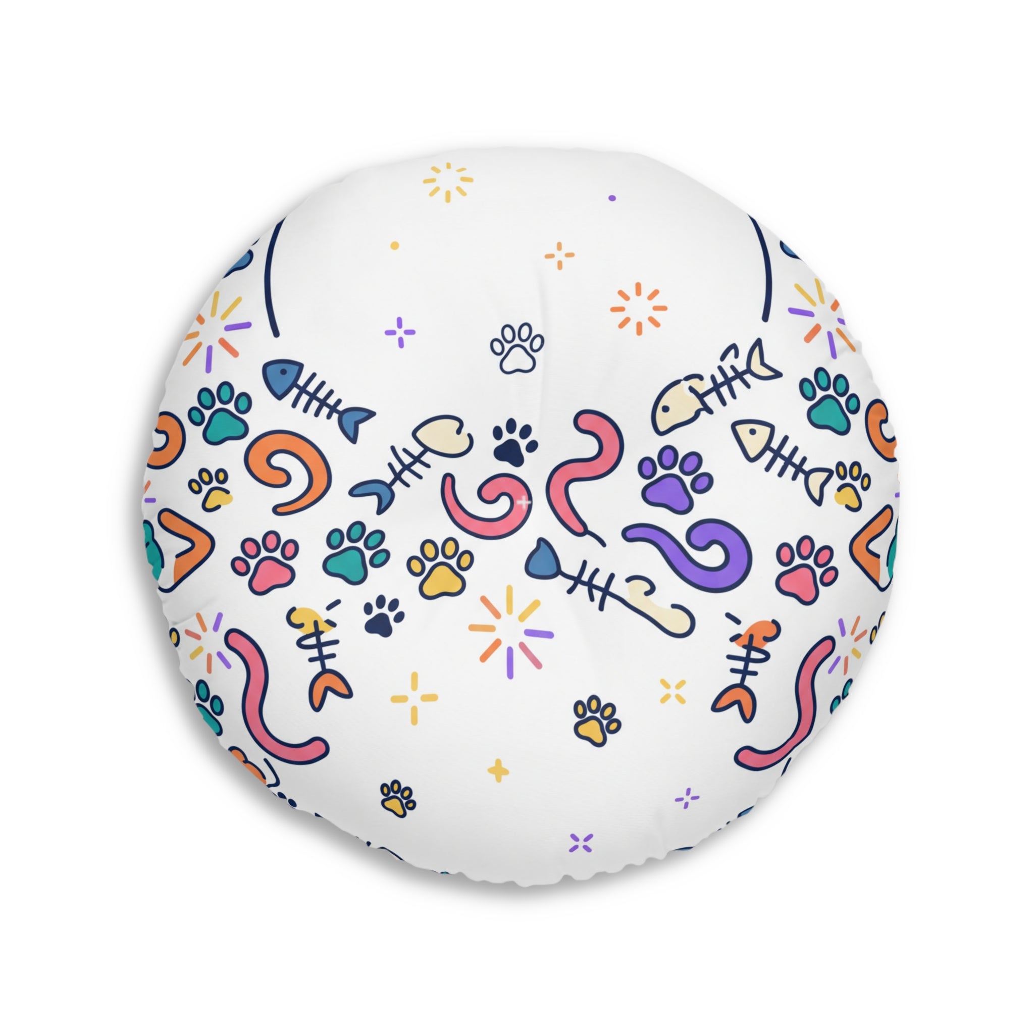 Crescent Cat Cozy Floor Pillow