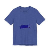 Black Cat Mystery soft watercolor t-shirt featuring a black cat design