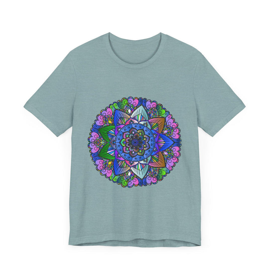 Vibrant and detailed mandala art design on a high-quality t-shirt