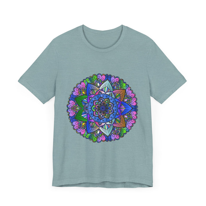 Vibrant and detailed mandala art design on a high-quality t-shirt