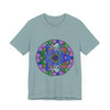 Vibrant and detailed mandala art design on a high-quality t-shirt