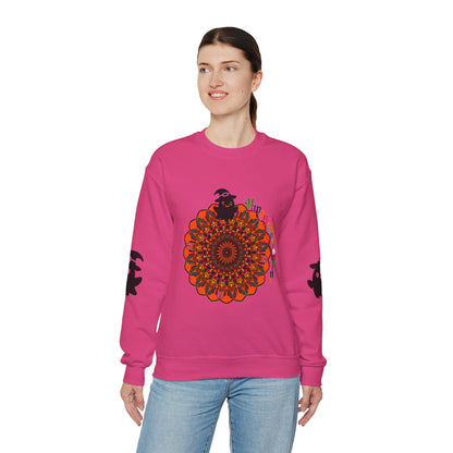 Unisex Heavy Blend™ Crewneck Sweatshirt with Cute Ghosts, Perfect for Halloween