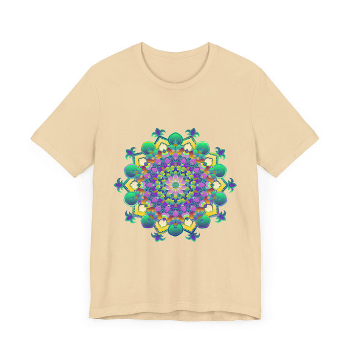 Colorful Mandala Meditation Tee featuring vibrant colors and peaceful design promoting inner tranquility and a sense of calmness