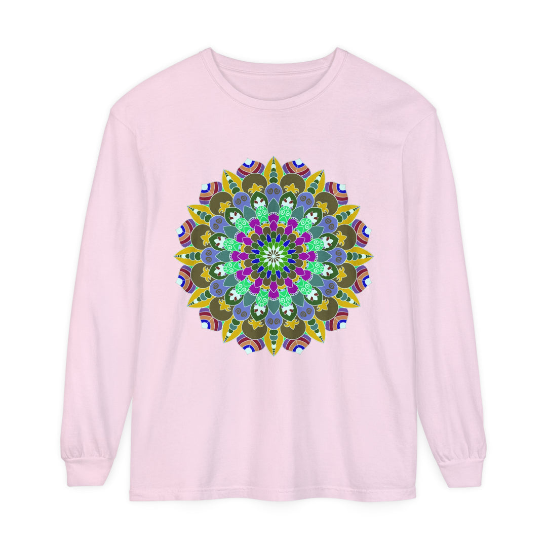 Colorful Mandala Long Sleeve T-Shirt - Spiritual Art 14