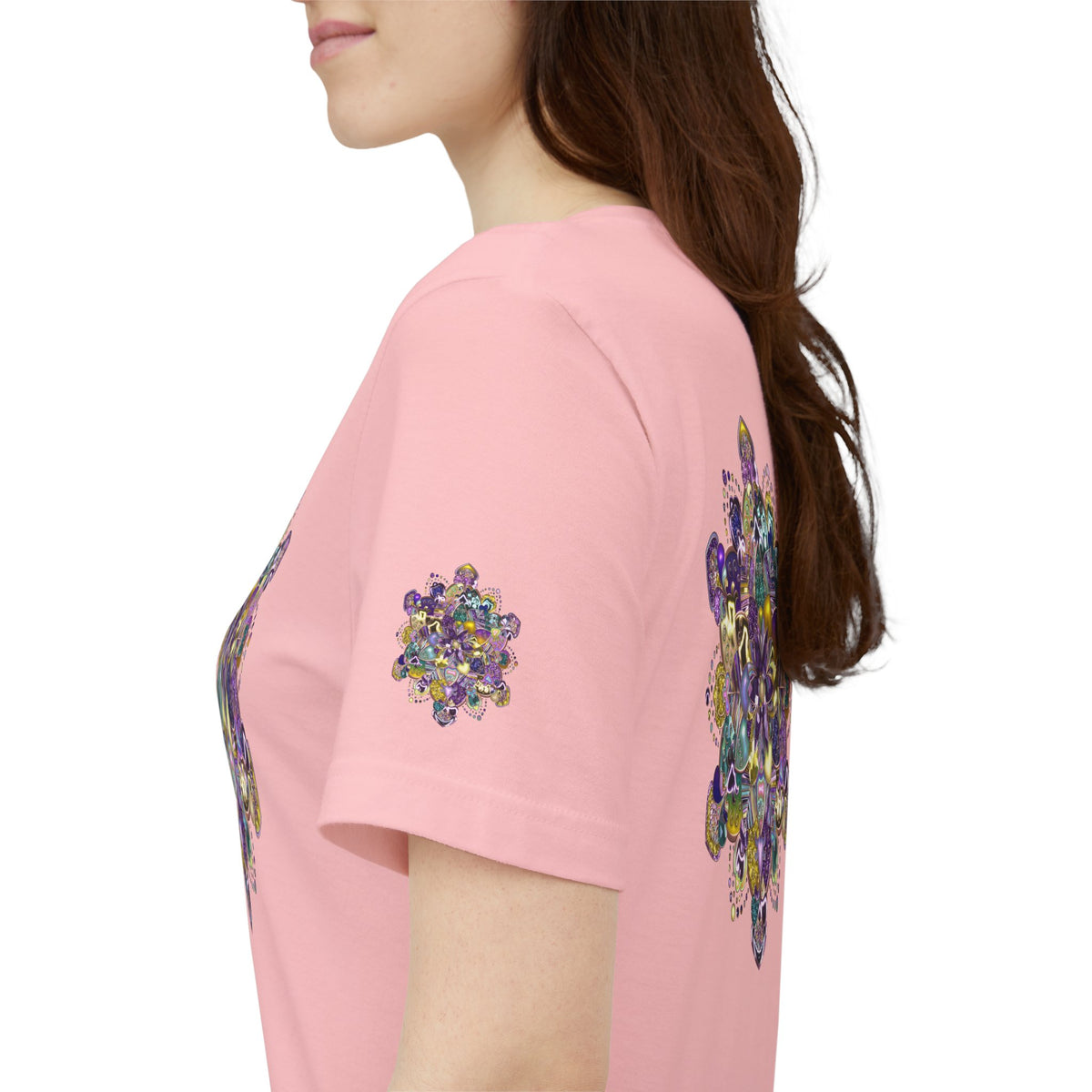 Unisex Floral Jewel Mandala T-Shirt