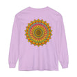 Intricate mandala design on a comfortable unisex long sleeve t-shirt