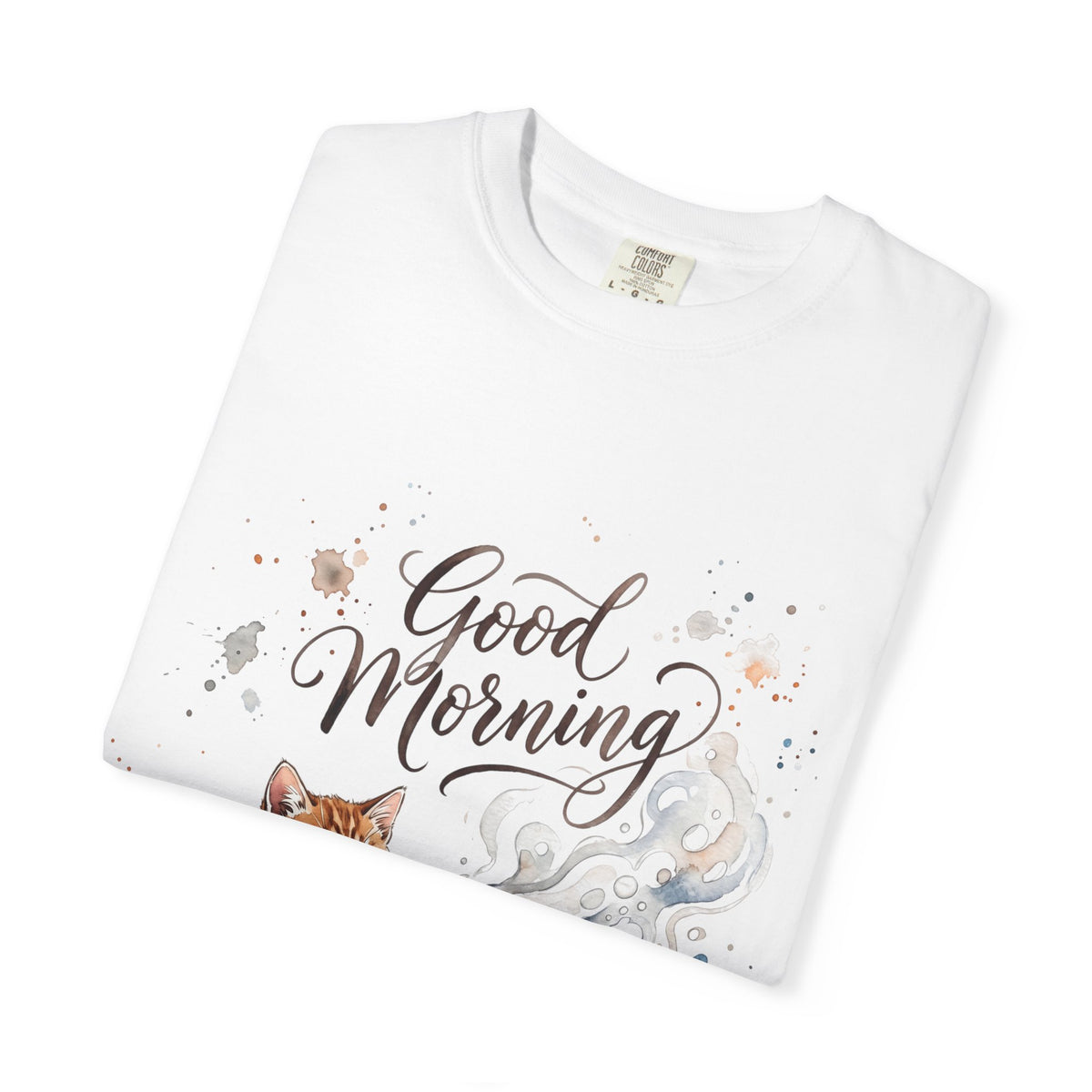 Good Morning Cat Coffee T-Shirt