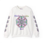 Felpa Girocollo Legame Madre-Figlia — Regalo di Famiglia Mandala Floreale
