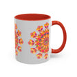 Colorful Mandala Art Mug with intricate Floral Design and Geometric Patterns