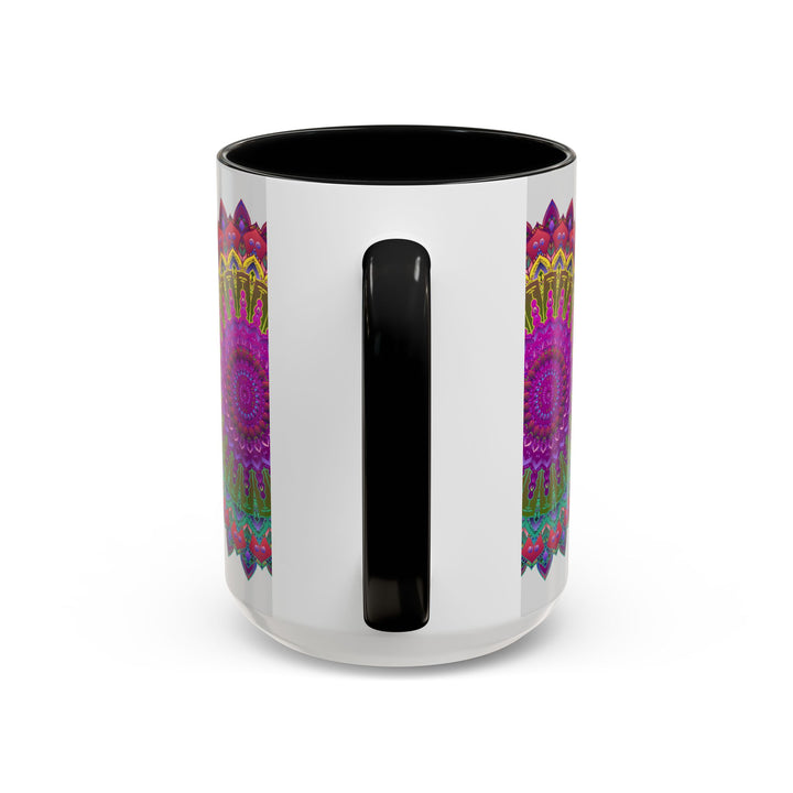 Colorful Mandala Art Mug with Eye-Catching and Intricate Design