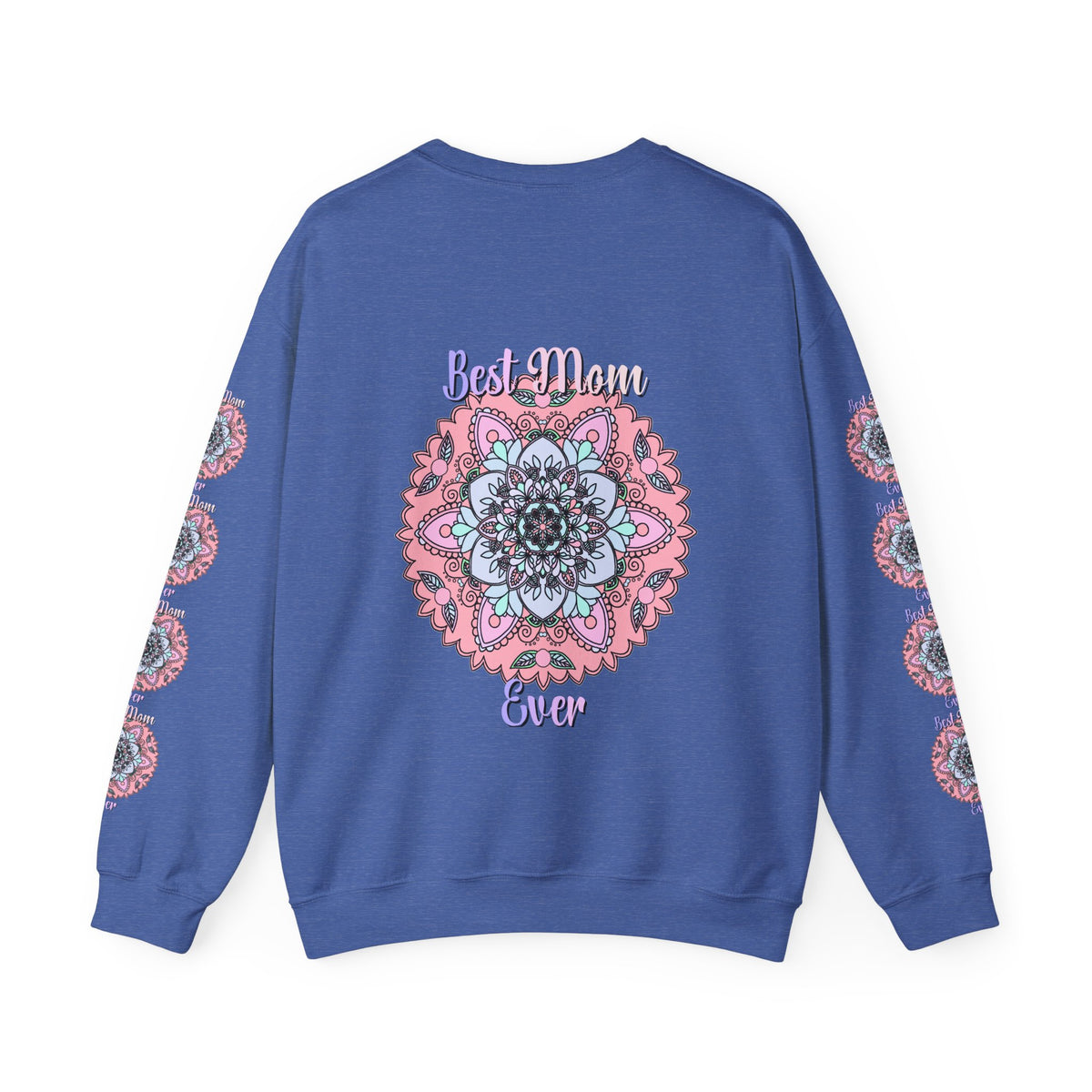 Felpa con stampa Mandala intricata "La mamma migliore di sempre"