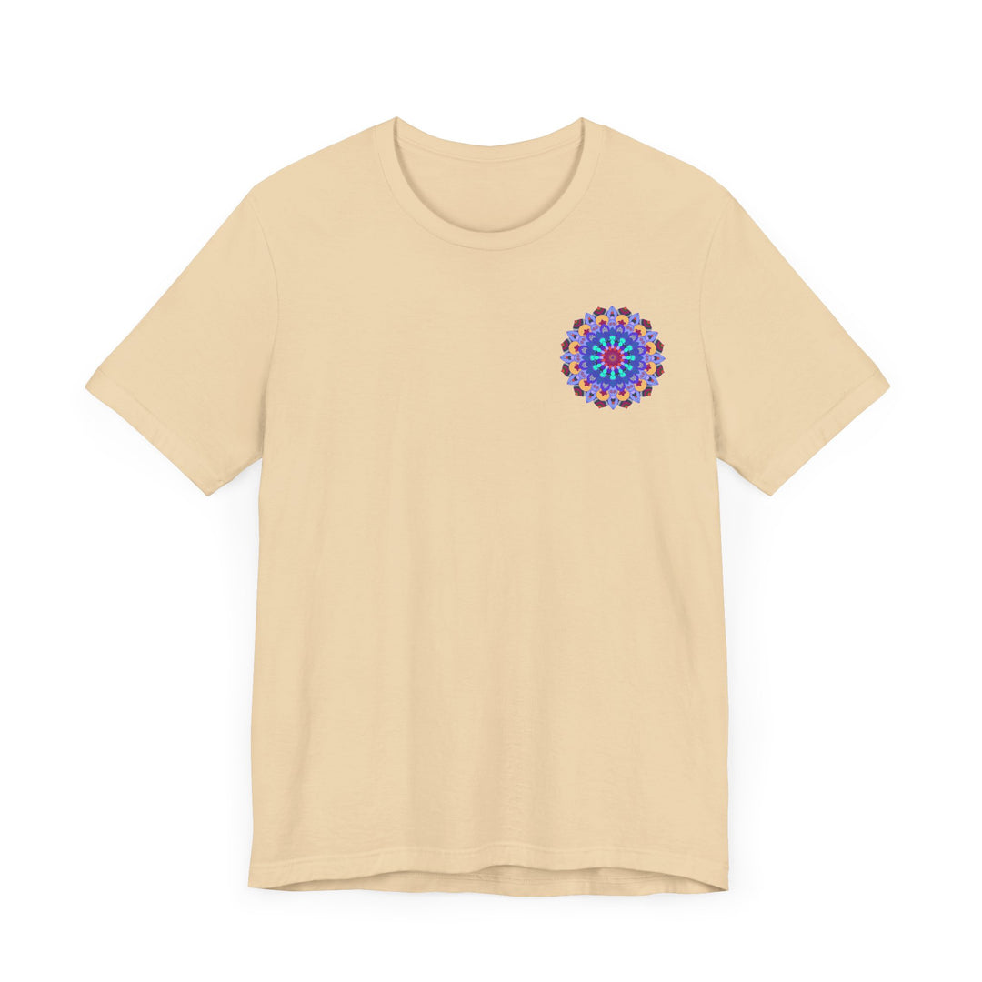 A vibrant and colorful Mandala Peace & Harmony T-Shirt featuring spiritual art