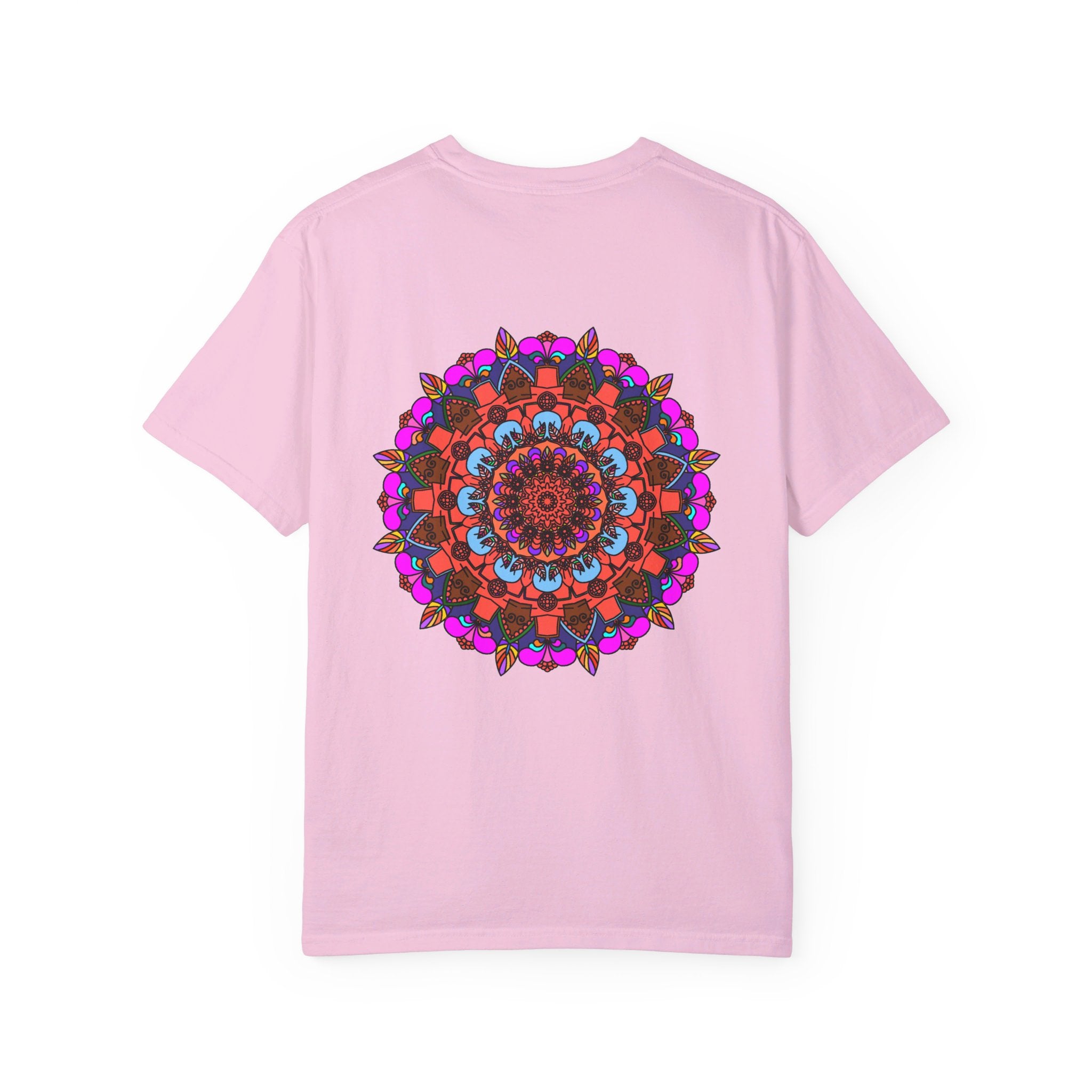 Detailed Hand-Drawn Mandala Art on Unisex Mandala T-Shirt