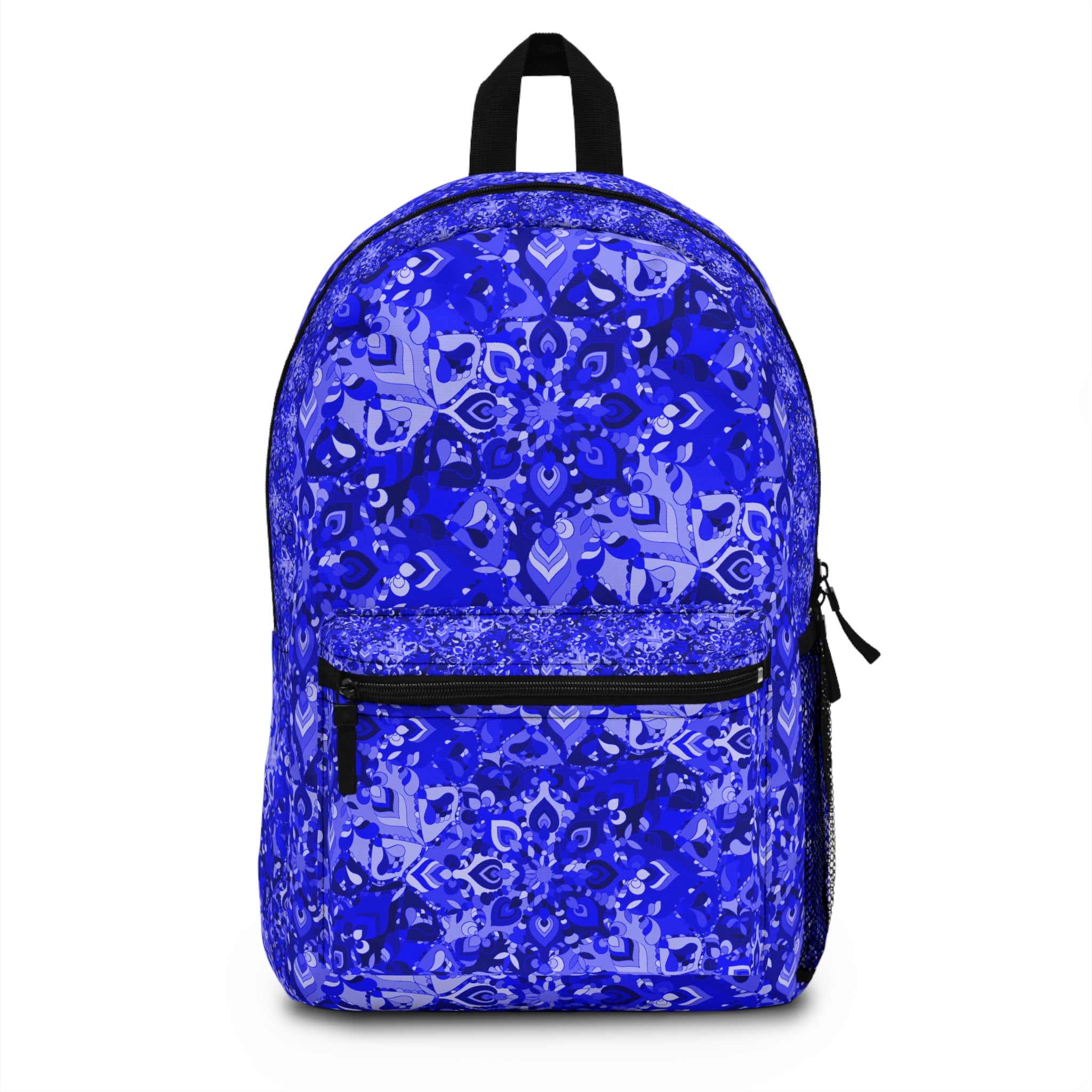 Rucksack - Blaues Mandala-Muster überall