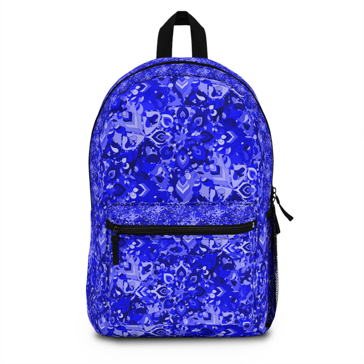 Blauer Rucksack mit Mandala-Design für stylische Alltagsabenteuer