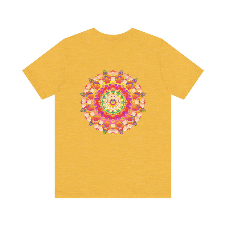 Vibrant Mandala Tee featuring intricate design for Spiritual Peace & Harmony