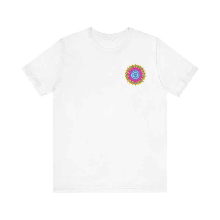 Vibrant Mandala T-Shirt featuring a beautiful spiritual peace design, perfect for adding a pop of color to your wardrobe and promoting a sense of tranquility and harmony