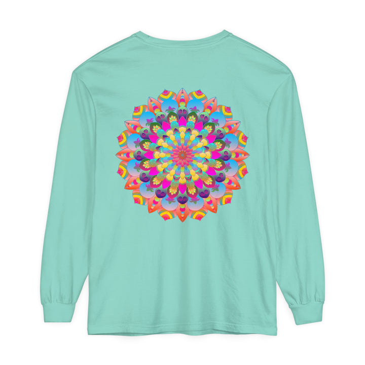 Colorful Mandala Long Sleeve T-Shirt - Psychedelic Art 66