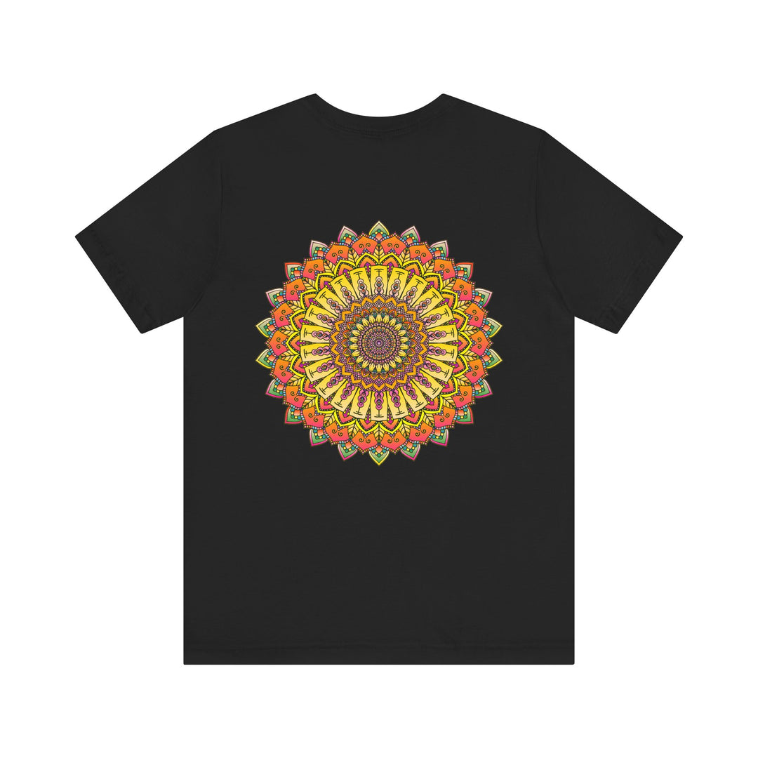  Peaceful mandala tee in bold and vibrant colors