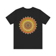  Peaceful mandala tee in bold and vibrant colors