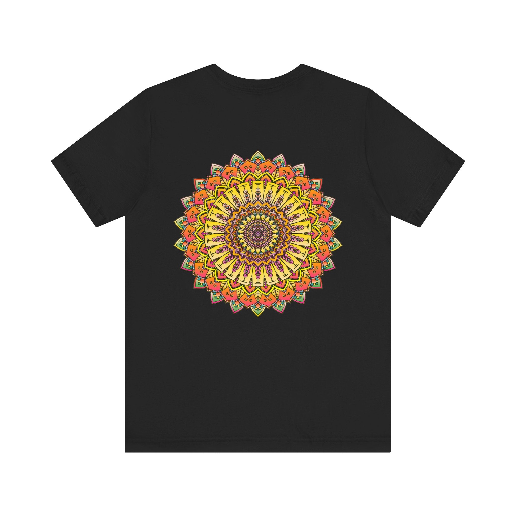  Peaceful mandala tee in bold and vibrant colors