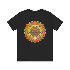  Peaceful mandala tee in bold and vibrant colors