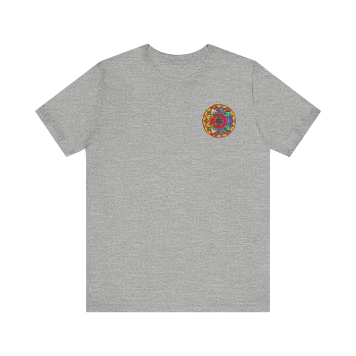 Vibrant and intricate mandala design t-shirt promoting peace and harmony