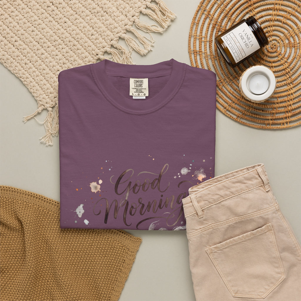Good Morning Cat Coffee T-Shirt