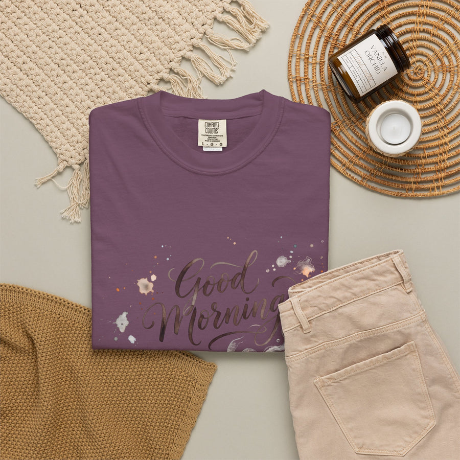Good Morning Cat Coffee T-Shirt