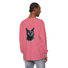 Black Cat Watercolor Long Sleeve T-Shirt, Unisex Unique, high-quality design