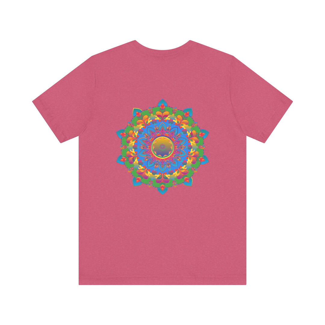 Vibrant Mandala Tee featuring intricate spiritual peace and harmony design, perfect for promoting relaxation and positive energy