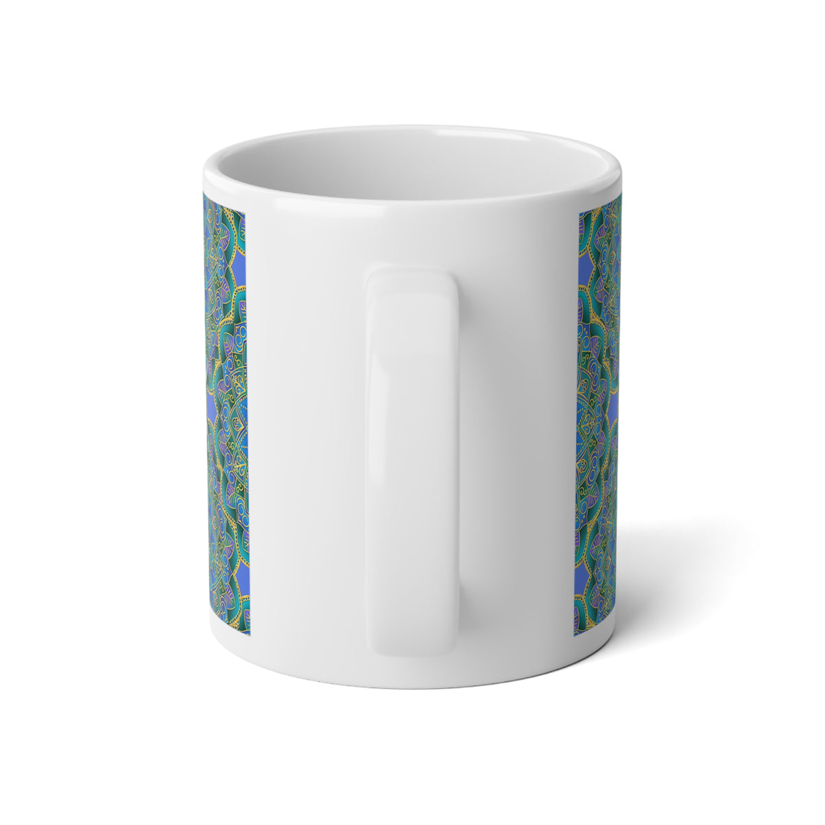 20oz Mandala Mug – Colorful Boho Coffee Cup