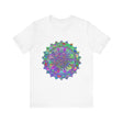 Colorful Mandala T-Shirt featuring an intricate and vibrant design perfect for adding a pop of color to your wardrobe
