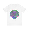 Colorful Mandala T-Shirt featuring an intricate and vibrant design perfect for adding a pop of color to your wardrobe