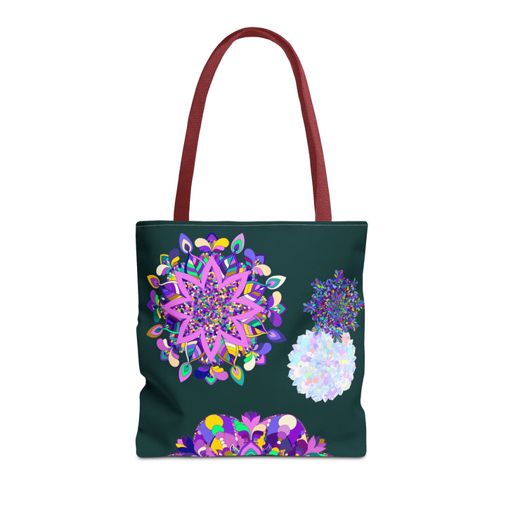 Colorful Mandala Tote Bag with intricate design and vibrant patterns for bohemian and eclectic style lovers