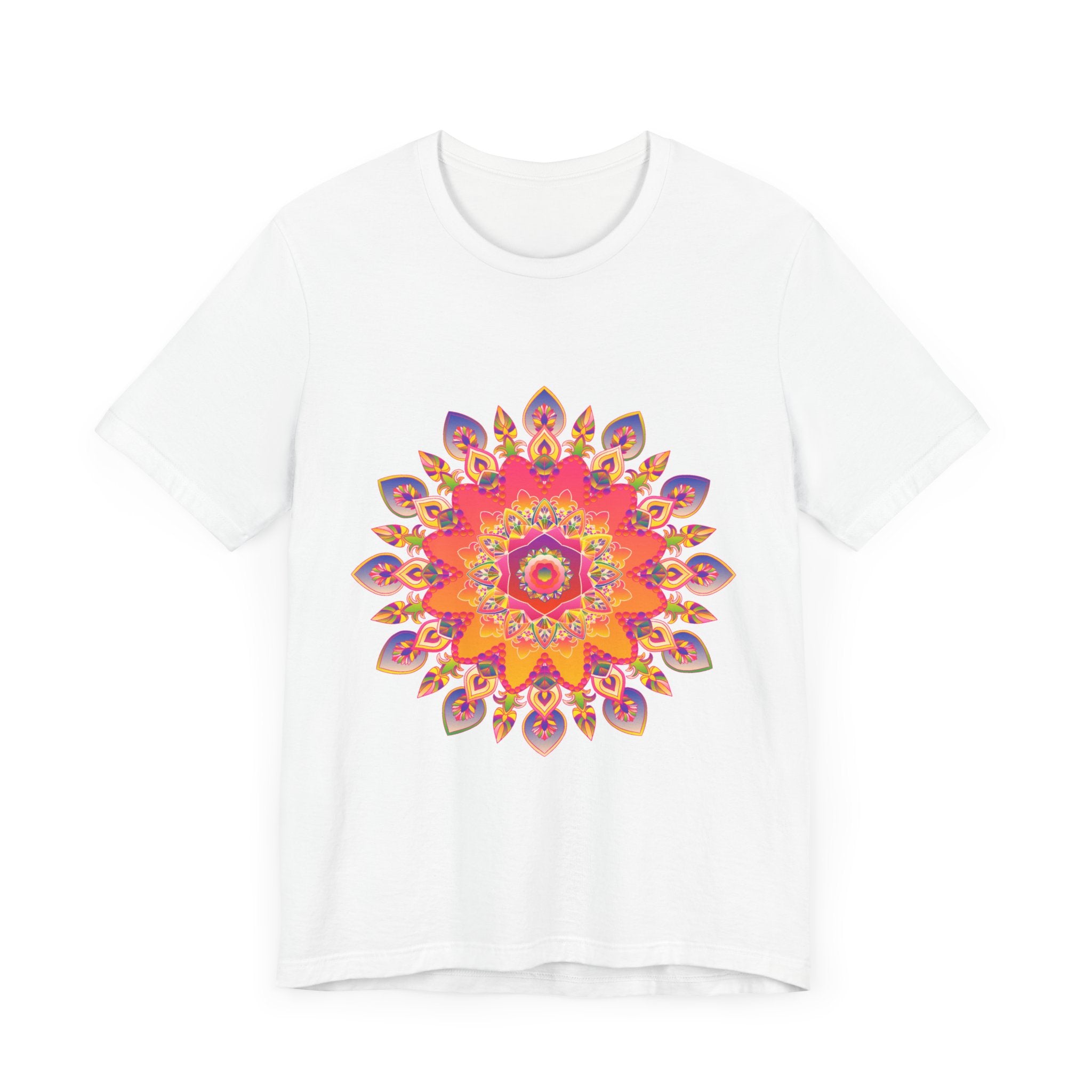 Vibrant Mandala T-Shirt - Colorful Spiritual Design alt text 15