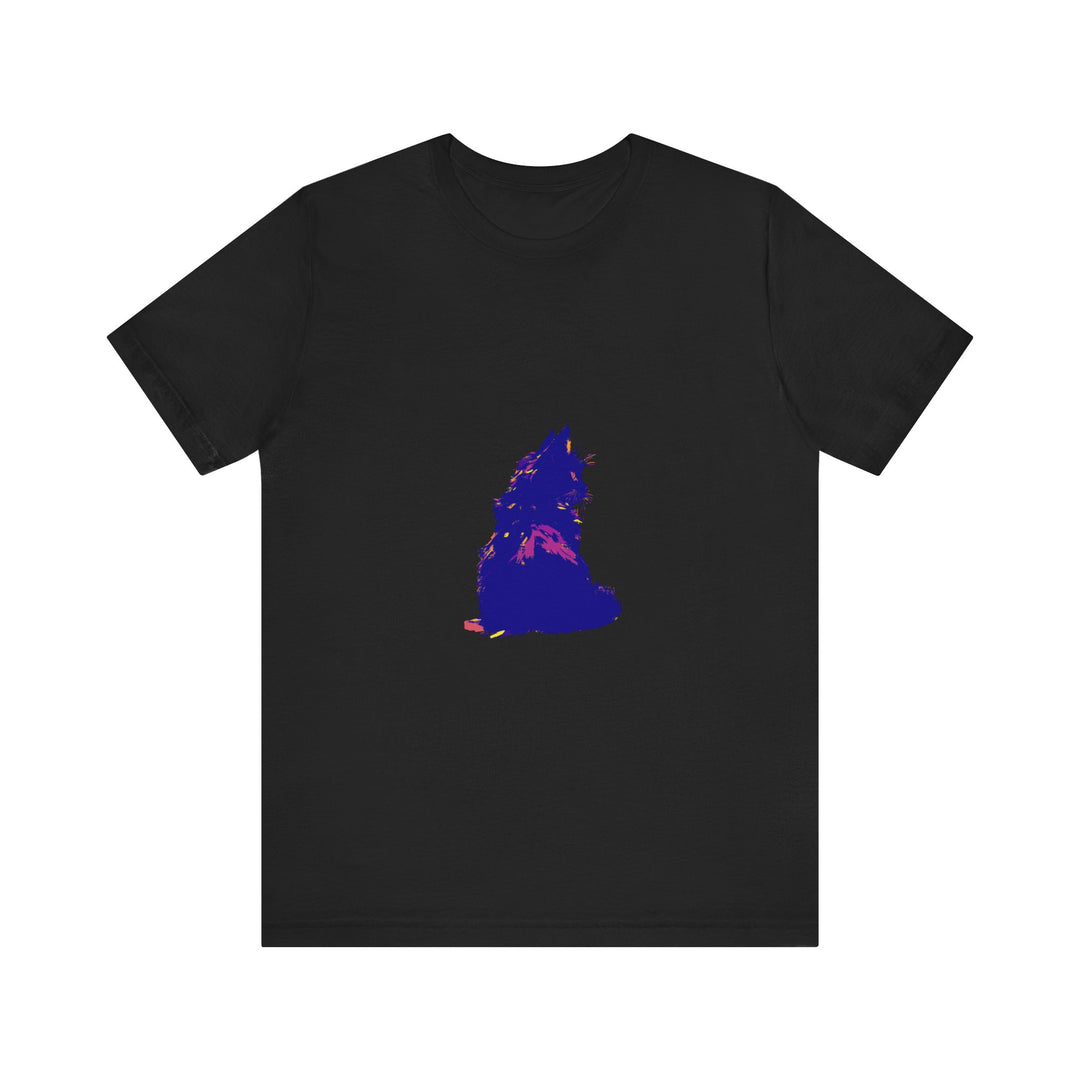 Black Cat Mystery - Colorful T-Shirt featuring a vibrant design and comfortable fit for all-day wear