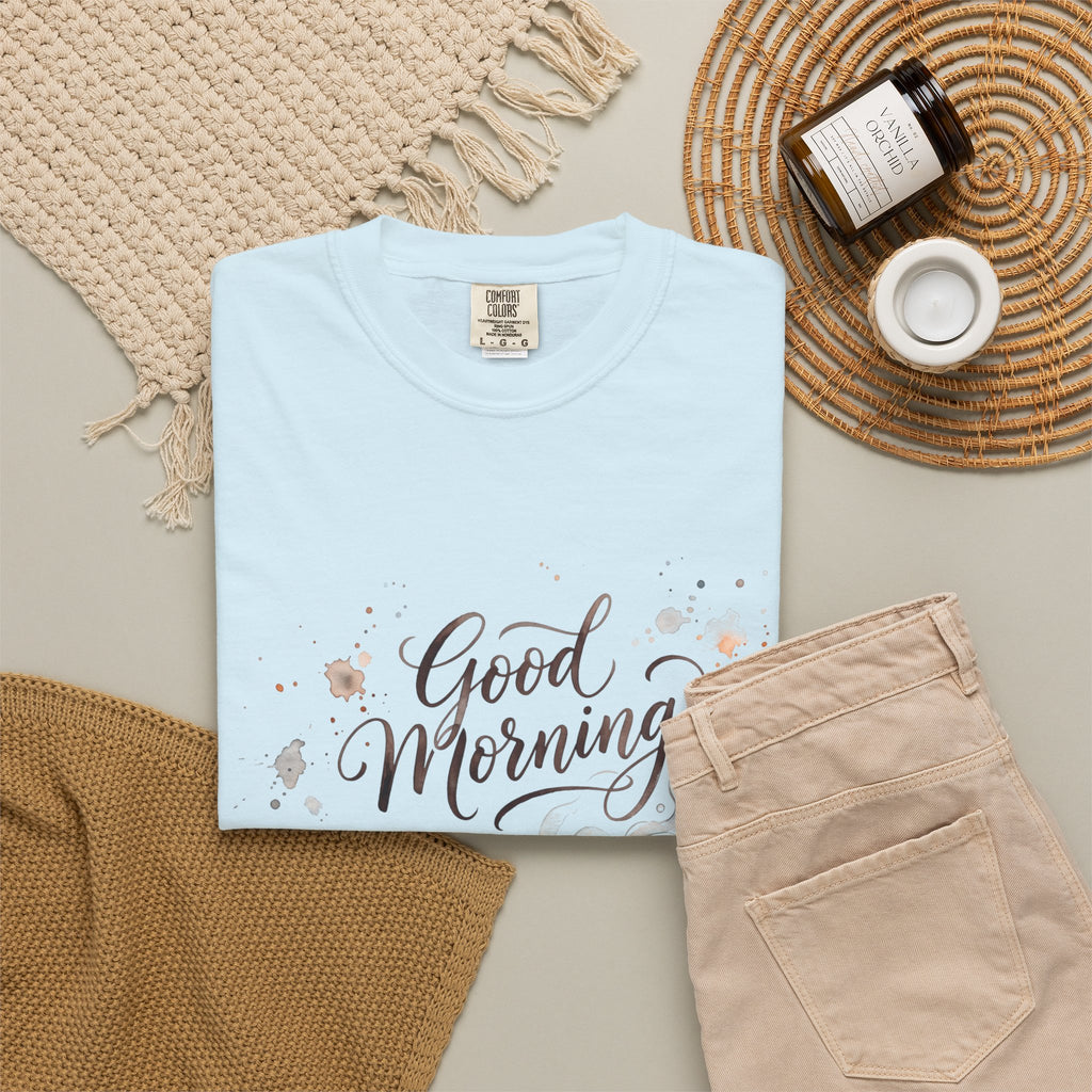 Good Morning Cat Coffee T-Shirt
