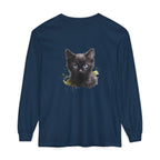 Mystische schwarze Katze – Langarm-T-Shirt
