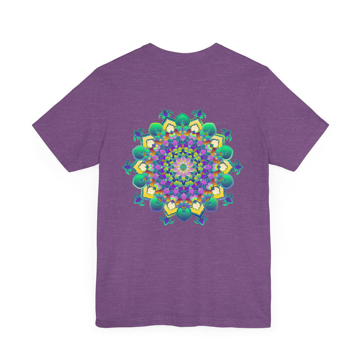 Vibrant Mandala Tee featuring intricate design for spiritual peace and harmony, perfect for meditation and yoga practice