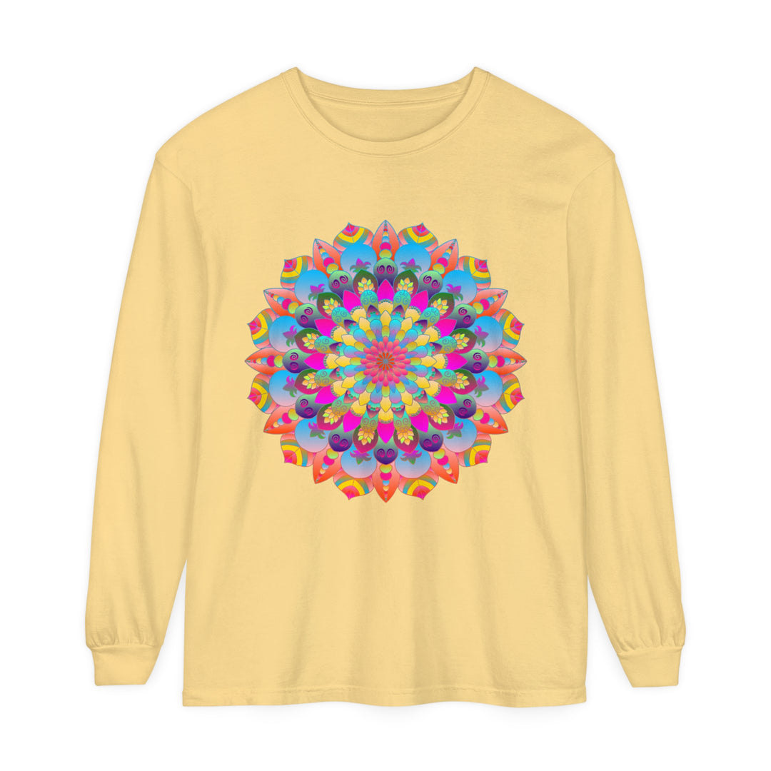 Colorful Mandala Long Sleeve T-Shirt - Psychedelic Art 10