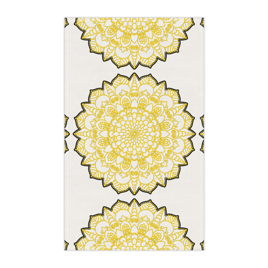 Sunny Floral Cotton Tea Towels for Bright Kitchen Aesthetics