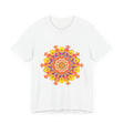 Vibrant Mandala Tee featuring a colorful and intricate design, perfect for adding a pop of color to your wardrobe