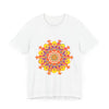 Vibrant Mandala Tee featuring a colorful and intricate design, perfect for adding a pop of color to your wardrobe