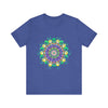 Colorful Mandala Meditation Tee featuring a vibrant design for peace and tranquility